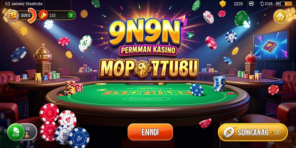 Screenshot gameplay seru dalam aplikasi Kasino 9N9N.