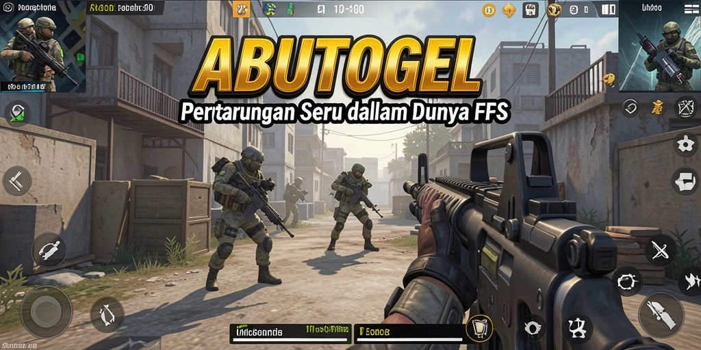 Tampilan seru game FPS ABUTOGEL dengan aksi mendebarkan.