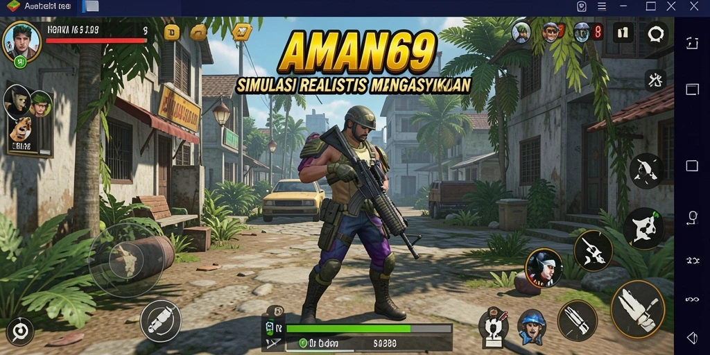 Tampilan gameplay AMAN69 yang mendetail dan realistis.
