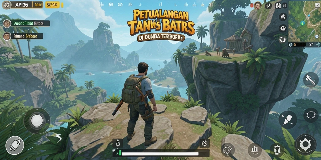 Tampilan gameplay menakjubkan dari API36 dalam dunia terbuka.