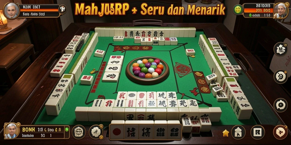 Screenshot utama dari gameplay seru Mahjong BONUSRP.