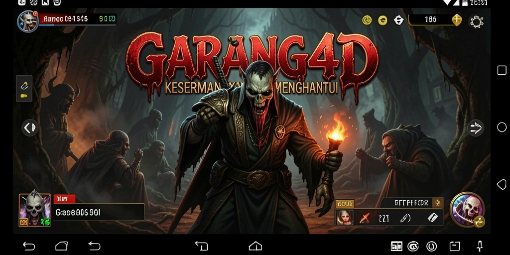 Tangkapan layar menunjukkan gameplay menakutkan dari GARANG4D dengan suasana mencekam.