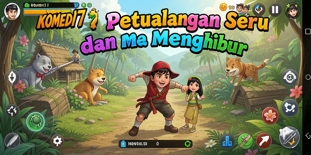 Screenshot gameplay KOMEDI77 menampilkan aksi seru dalam petualangan.