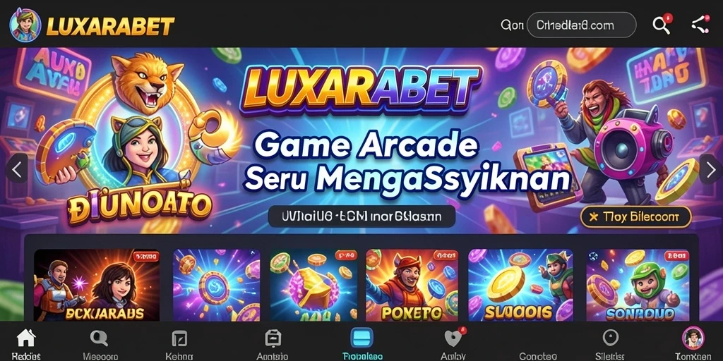 Tampilan gameplay seru dan penuh aksi dari LUXARABET.