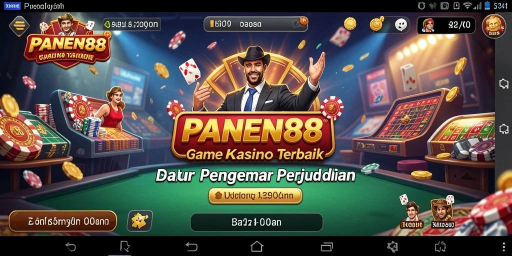 Screenshot utama PANEN88 menampilkan gameplay Kasino yang menegangkan.