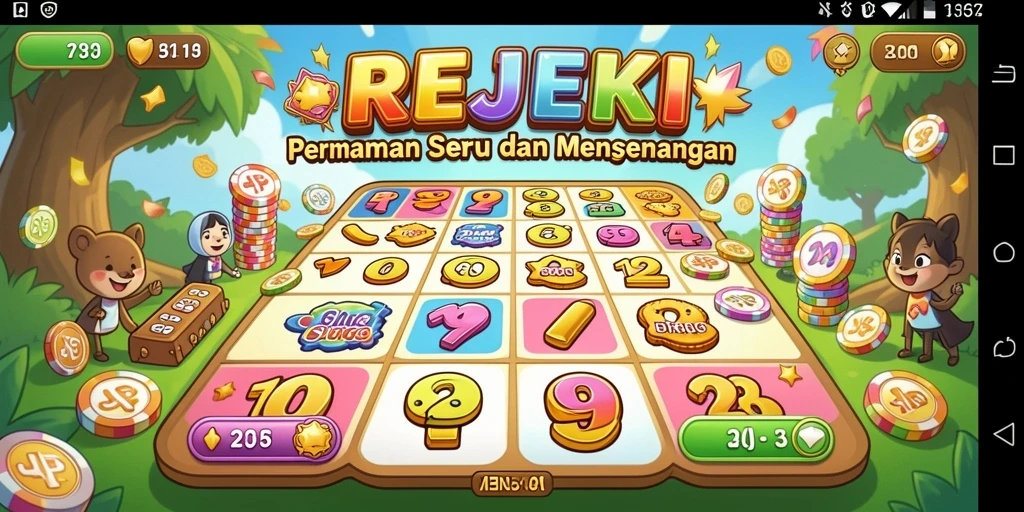 Screenshot utama REJEKI menampilkan gameplay seru Bingo.