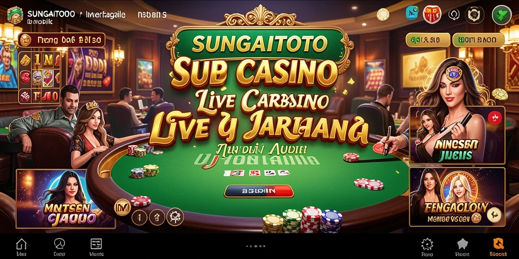 Gameplay SUNGAITOTO yang mendebarkan dan realistis dalam Live Casino.