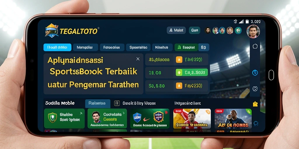 Tampilan gameplay TEGALTOTO saat melakukan taruhan olahraga.