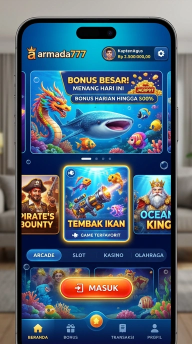 Proses pengunduhan APK di armada777 yang cepat dan aman.